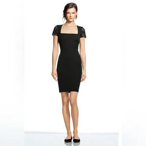 Roland Mouret for Banana Republic "NWT" Black Short Sleeve Bodycon Dress Size 2